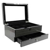 Decorebay Carbon Knight Watch, Cufflink Jewelry Box Storage Organizer