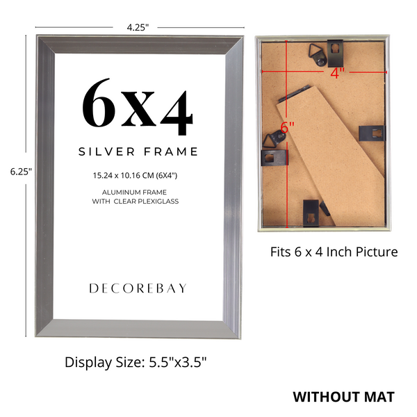 6x4 Photo Frame | Grey