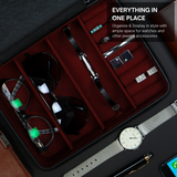 Decorebay Love Life Watch, Cufflinks and Sunglasses Jewelry Box & Organizer