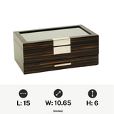 Decorebay Emerald Luxury Watch, Sunglasses & Jewelry Box