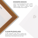 Decorebay Home 7x5 Aluminum Picture Photo Frame (Gold)