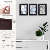 Decorebay Home 6x4 MDF Wood Picture Photo Frame (Black)