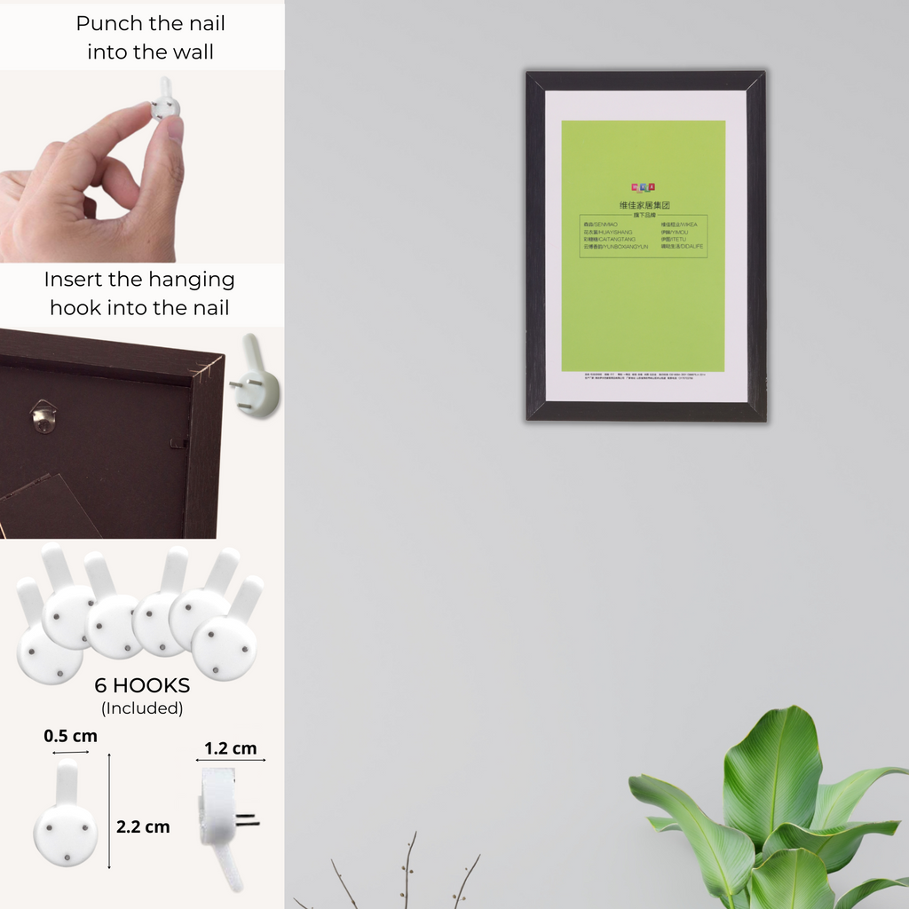 Decorebay Home 7x5 Inch Aluminum Modern Gallery Picture Photo Frame (Black)