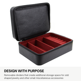 Decorebay Love Life Watch, Cufflinks and Sunglasses Jewelry Box & Organizer