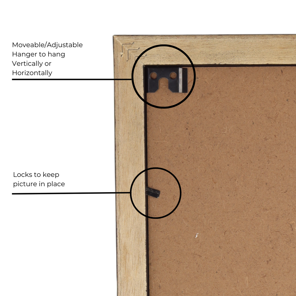 Decorebay Home 11x14 Solid Wood Picture Photo Frame (Black)