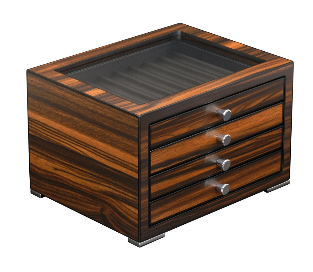 Decorebay Wooden 32 Pen Display & Storage Box