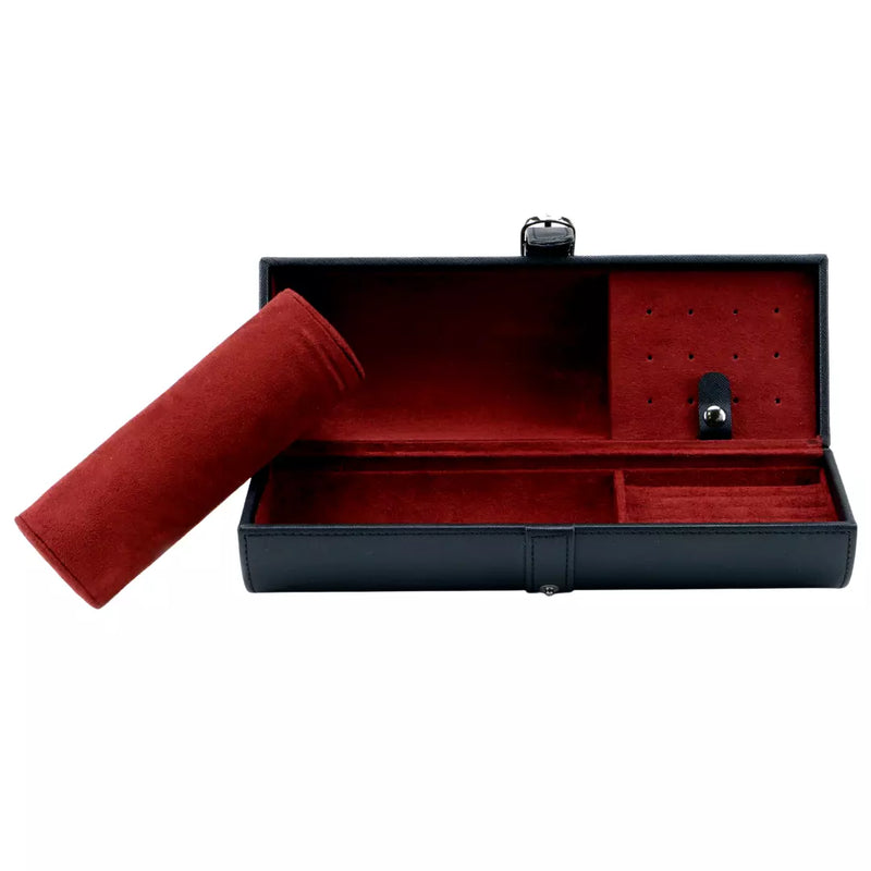 Decorebay Travel Size Round Watch, Cufflinks and Jewelry Box Organizer Fabulous
