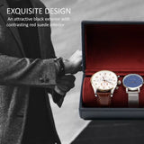 Decorebay Travel Size Round Watch, Cufflinks and Jewelry Box Organizer Fabulous