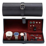 Decorebay Travel Size Round Watch, Cufflinks and Jewelry Box Organizer Fabulous