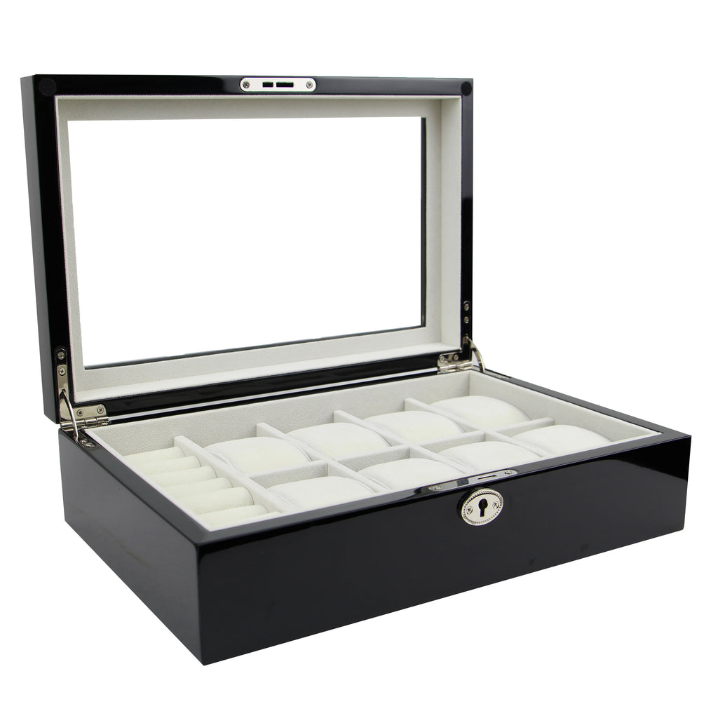 Decorebay Java Watch and jewelry Box with clear glass