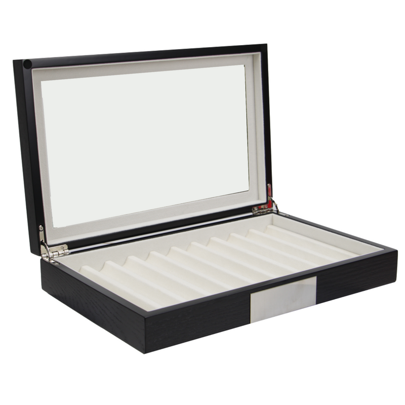 Decorebay Wooden 10 Pen Display & Storage Box