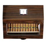 Decorebay Wood Lined Cigar Cabinet Humidor Cigar Case, Best Man Gift (Walnut)