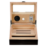 Decorebay Wood Lined Cigar Cabinet Humidor Cigar Case, Best Man Gift (Walnut)