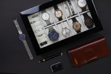 Decorebay Java Watch and jewelry box with smartphone watches ,cufflinks and clear view glass